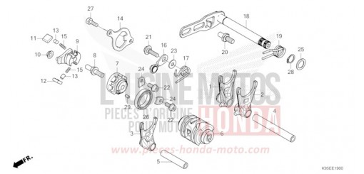 GEARSHIFT DRUM CRF250RP de 2023